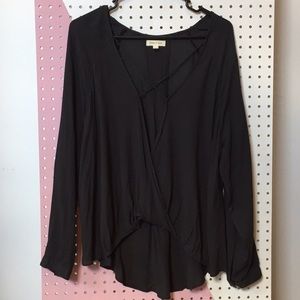 Urban Outfitters hi/low plunging blouse